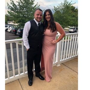 Pink Strapless Dress